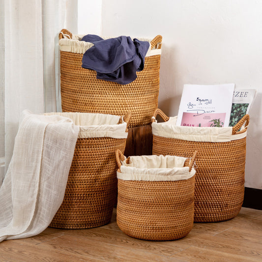 Nordic Style Laundry Hamper - Home Storage Basket for Dirty Clothes, Toy Storage, and Laundry